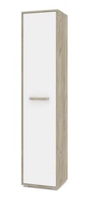 Одностворчатый шкаф Флорида, Ф11, Серый дуб/Белый в Тюмени