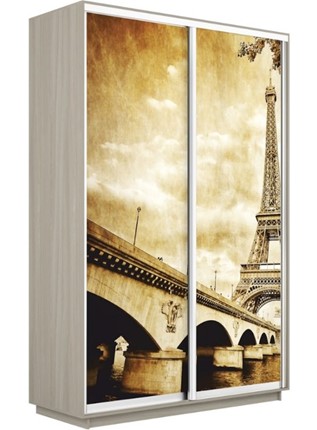 Шкаф 2-створчатый Экспресс 1200x600x2200, Париж/шимо светлый в Тюмени - изображение