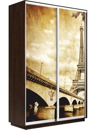 Шкаф 2-створчатый Экспресс 1400x600x2200, Париж/венге в Заводоуковске - изображение