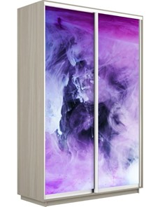 Шкаф 2-створчатый Экспресс 1600x450x2200, Фиолетовый дым/шимо светлый в Тюмени