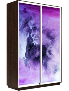 Шкаф 2-створчатый Экспресс 1600x450x2200, Фиолетовый дым/венге в Тюмени - предосмотр