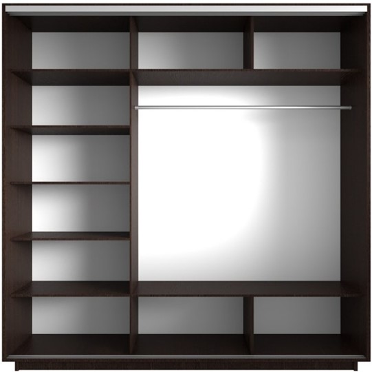 Шкаф 3-дверный Экспресс 1800х600х2400, Париж/венге в Заводоуковске - изображение 1