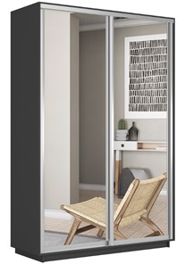 Шкаф 2-дверный Экспресс (2 зеркала) 1600x600x2400, серый диамант в Заводоуковске - предосмотр