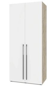 Шкаф двухстворчатый Modern С23, Серый дуб/Белый в Тюмени