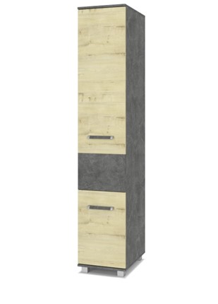 Распашной шкаф В-12, Камень темный/Ирландский дуб в Заводоуковске - изображение