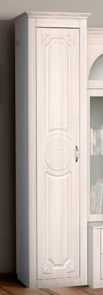 Шкаф 1-дверный Венеция, ясень анкор светлый/сандал белый матовый в Заводоуковске - изображение