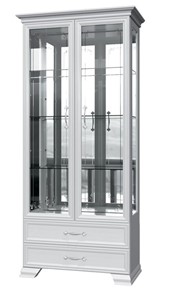 Шкаф-витрина Грация ШР-2, белый, 4 стекла в Тюмени