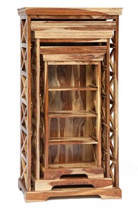 Шкафы для книг Бомбей - 0761A (набор 3 шт.) палисандр, натуральный (natural) арт.10047 в Тюмени