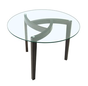 Круглый столик Оникс-1, Венге/Прозрачное стекло в Тюмени