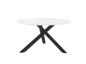 Круглый столик КРОНИД Триада-15Д, черный/белый в Тюмени