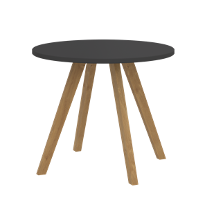 Журнальный стол круглый FORTA Черный Графит-Черный Графит-Бук FCT 570 (570х570х475) в Тюмени