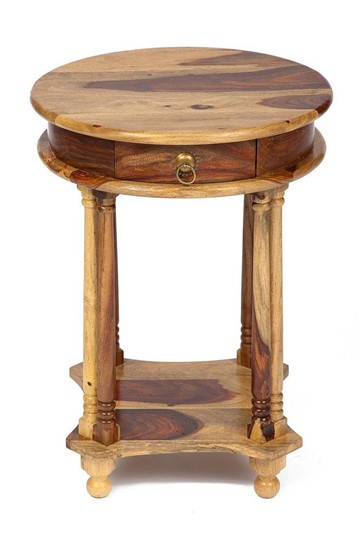 Кофейный стол Бомбей - 1149  палисандр, 45*45*60, натуральный (natural) арт.10049 в Ишиме - изображение 2