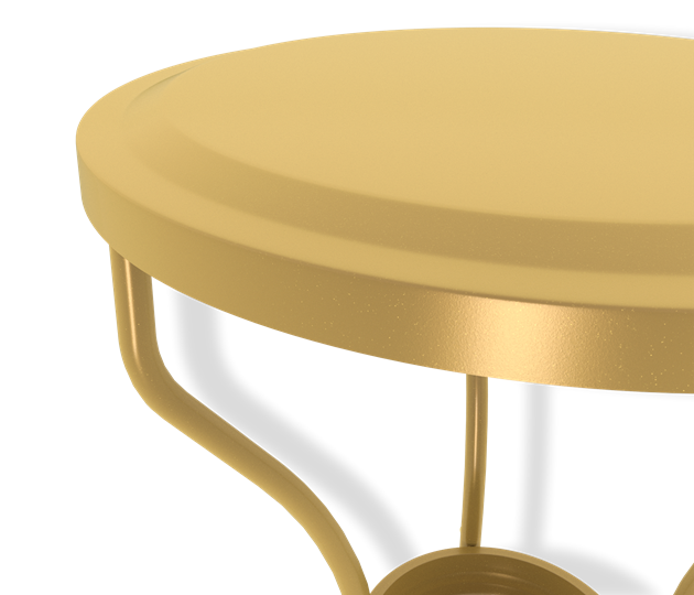 Стол журнальный круглый SHT-CT10 (золото) в Заводоуковске - изображение 2