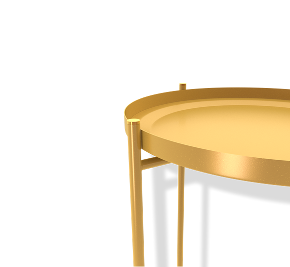 Стол круглый SHT-CT8 (золото) в Заводоуковске - изображение 3