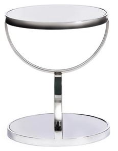 Столик GROTTO (mod. 9157) металл/дымчатое стекло, 42х42х50, хром в Тюмени - предосмотр 1
