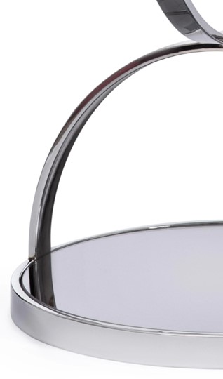 Столик GROTTO (mod. 9157) металл/дымчатое стекло, 42х42х50, хром в Тюмени - изображение 2