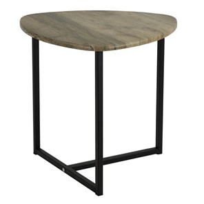 Круглый стол Мебелик BeautyStyle-11 (дуб крымский состаренный/черный) в Ишиме