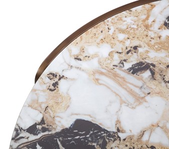 Круглый стол CT3095CL (D90) белая керамика /бронзовый в Тюмени - предосмотр 2