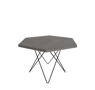 Круглый столик SHT-TU37 / SHT-ТT20 70 ЛДСП (бетон чикаго темно-серый/черный муар) в Тюмени