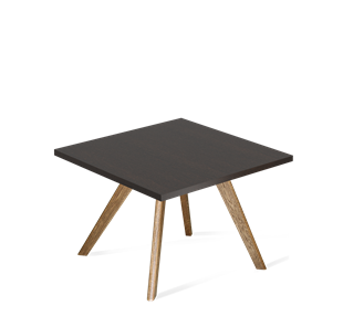 Журнальный столик SHT-S39 / SHT-TT 60/60 ЛДСП (венге луизиана/брашированный коричневый) в Тюмени
