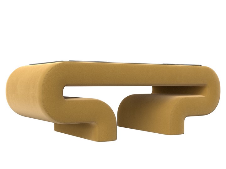 Стол в обивке Волна, желтый (микровельвет) в Заводоуковске - изображение 1