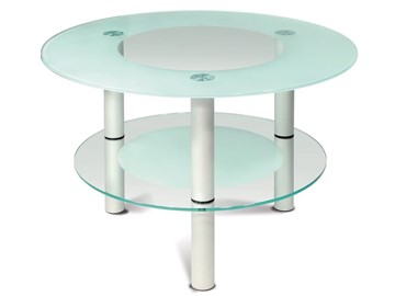 Стеклянный столик в зал Кристалл 3 (алюминий-прозрачное) в Тюмени