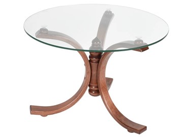 Стеклянный журнальный столик Лорд (средне-коричневый) в Тюмени