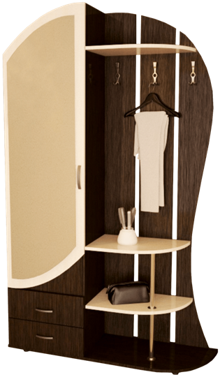 Прихожая Рада с зеркалом (Венге/Дуб млечный) в Тюмени - изображение 2