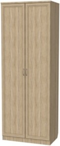 Шкаф двухдверный 100 со штангой, цвет Дуб Сонома в Тюмени - предосмотр