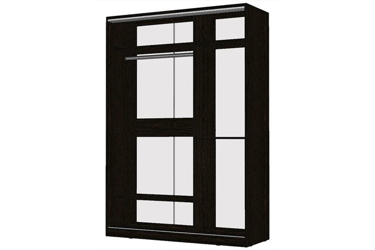 Шкаф 2-х дверный Виктория 1600х584х2300, 2 зеркала, Венге (310-265) в Заводоуковске - изображение 1