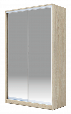 Шкаф-купе 2200х1200х420 Хит-22-4-12/2-88, Матовое стекло, Дуб сонома в Тюмени - изображение