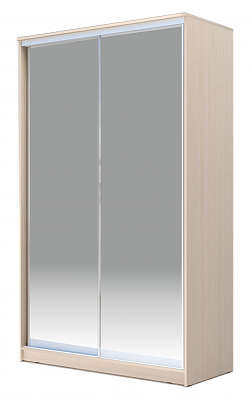 Шкаф-купе 2200х1200х420 Хит-22-4-12/2-88, Матовое стекло, Дуб млечный в Тюмени - изображение