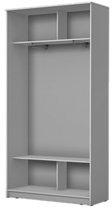 Шкаф 2-х створчатый 2300х1200х420 с двумя зеркалами ХИТ 23-4-12/2-55, Белый в Тюмени - предосмотр 1