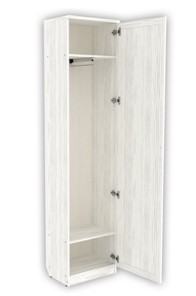 Шкаф одностворчатый 107 с выдвижной штангой, цвет Арктика в Заводоуковске - предосмотр 1