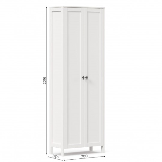 Шкаф 2х-дверный Бланко ЛД 137.020.000 (Белый) в Тюмени - изображение 2