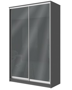 Шкаф-купе 2-х створчатый Хит-22-12/2-22 с цветным стеклом, темно-серый 073, Графит в Ишиме