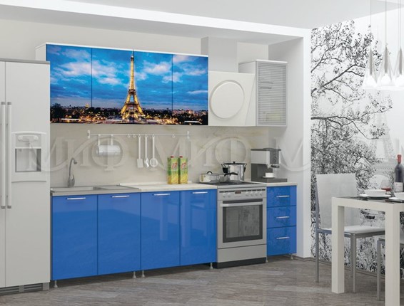Кухонный гарнитур фотопечать Париж 2,0 в Тюмени - изображение