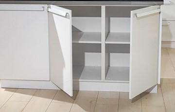 Модульный кухонный гарнитур Герда 1500 (Белый/Белый глянец) в Заводоуковске - предосмотр 6