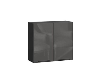 Модульный кухонный гарнитур Герда 2200 (Черный/Антрацит глянец) в Тюмени - предосмотр 1