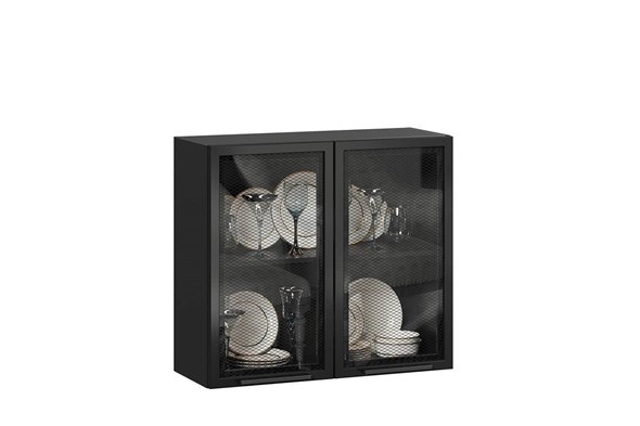 Модульный кухонный гарнитур Герда 2600 (Черный/Антрацит глянец) в Тюмени - изображение 1