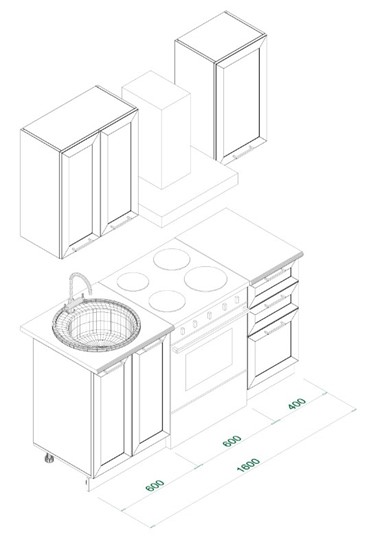 Кухонный гарнитур МК РИВЬЕРА Комплект №1 1,0м ПВХ Белый в Тюмени - изображение 5