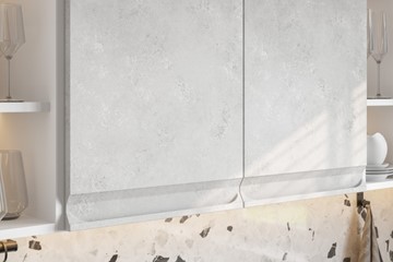 Кухонный угловой гарнитур Вельвет, бетон графит/бетон снежный в Заводоуковске - предосмотр 4