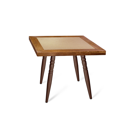 Стол на кухню SHT-TU15 (4 шт.)/ТT7 60/60 (медный металлик/брашированный коричневый/песочный) в Тюмени - изображение