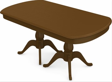 Кухонный стол раздвижной Фабрицио-2 исп. Мыло большой 3 вставки, Тон 2 (Морилка/Эмаль) в Тюмени
