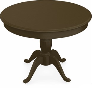 Кухонный стол раскладной Леонардо-1 исп. Круг 820, тон 5 (Морилка/Эмаль) в Тюмени - предосмотр