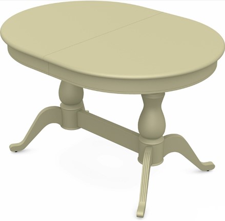 Обеденный раздвижной стол Фабрицио-2 исп. Овал 1200, Тон 10 (Морилка/Эмаль) в Тюмени - изображение