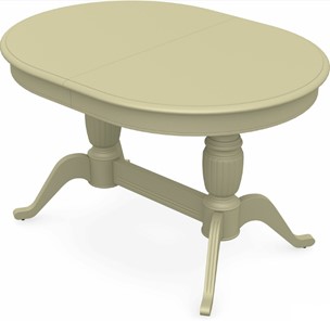 Кухонный раскладной стол Леонардо-2 исп. Овал, тон 10 (Морилка/Эмаль) в Тюмени