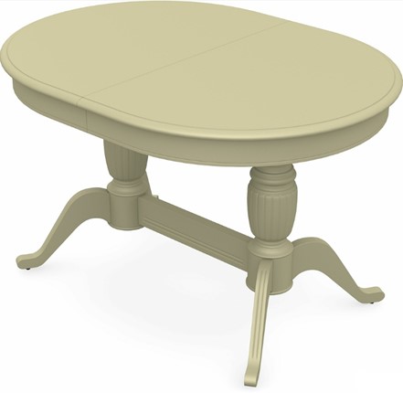 Кухонный раскладной стол Леонардо-2 исп. Овал, тон 10 (Морилка/Эмаль) в Тюмени - изображение