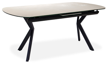 Керамический обеденный стол Шамони 1CX 140х85 (Oxide Avorio/Графит) в Тобольске