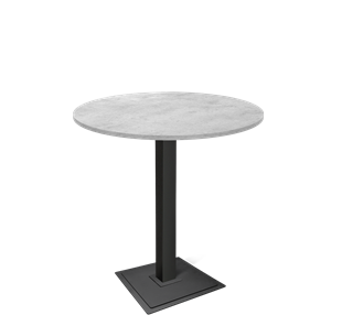 Барный стол SHT-TU5-BS1/H110 / SHT-TT 90 ЛДСП (бетон чикаго светло-серый/черный) в Тюмени
